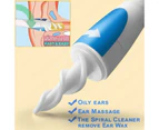 17 PCS Soft Ear Wax Removal Cleaner Earwax Remover Spiral Swab Handle Safe 16 Head Tip Tool