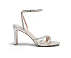 Womens Footwear Pink Inc Lara Silver Metallic Sandal