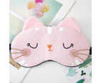 Cute Sleeping Eye Mask Plush Blindfold Travel Sleep Masks Soft Funny Eye Cover for Kids Girls and Adult