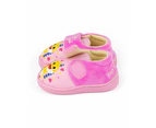 Baby Shark Girls Velcro Loafer Slippers (Pink)