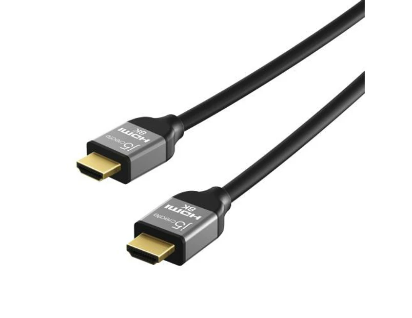 J5create HDMI 2.1 Certified 2M Premium UltraHD 8K 60Hz  4K 120hz HDMI Cable, [JDC53]