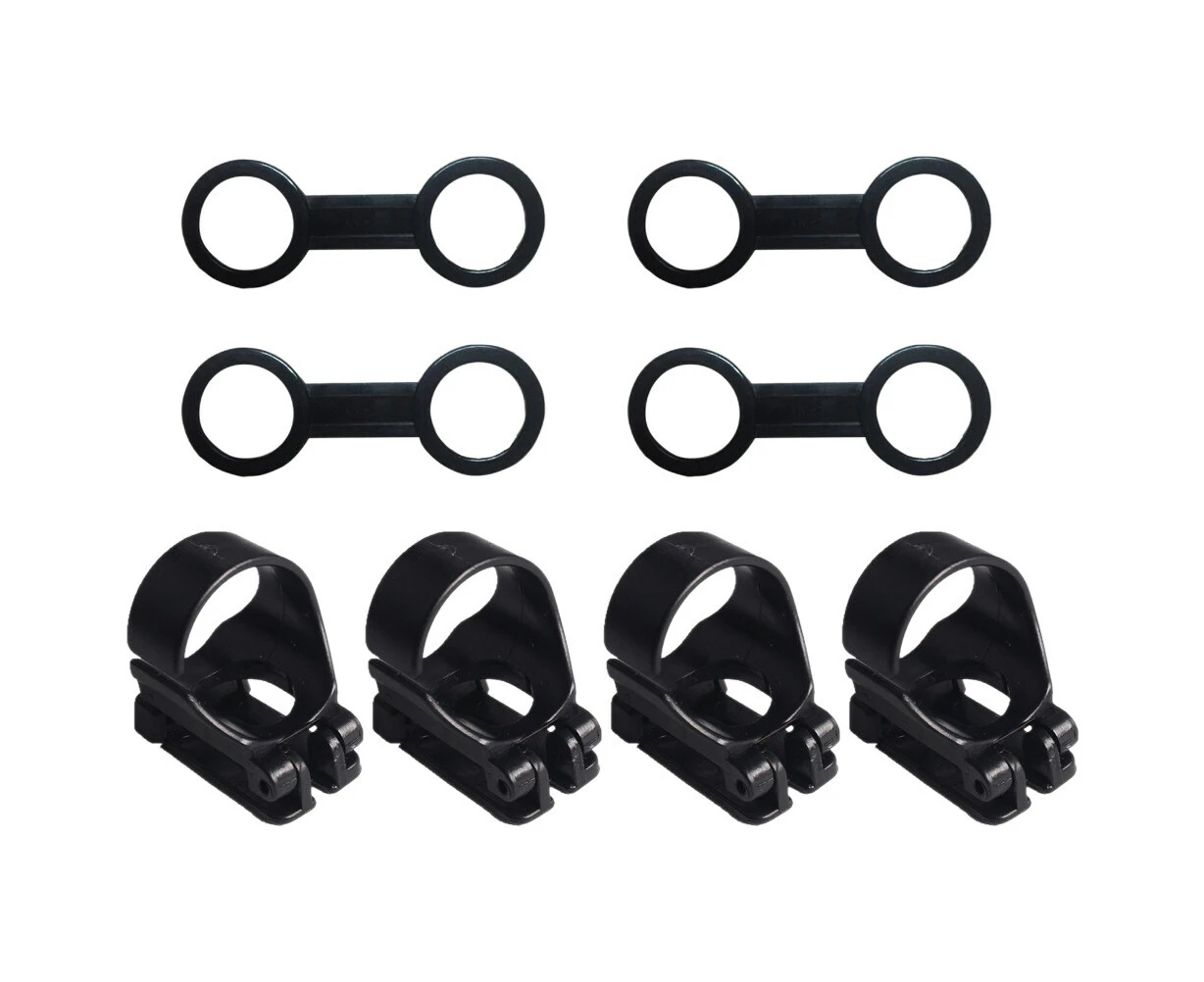 1 Set of Professional Diving Snorkel Fixing Buckles Universal Snorkel Holders (Black)