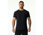 Men's T-Shirt - Short Sleeve Crew Neck Soft Fit T-Shirt S - 4XL Casual Athletic Short Sleeve Top-black