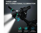 Bike Front & Rear Led Lights Set Mountain Bicycle Usb Rechargeable Torch Lamp