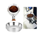 51mm Coffee Dosing Rings Coffeeware Dosing Funnel for 51mm Portafilter Silver
