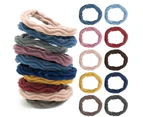 Seamless Hair Ties,20 Pieces Thick Elastic Hair Bands Ponytail Band Holders for Women Girls,Multicolor