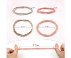 20pcs Hair Ties for Women, 5 Styles Hair Tie Bracelet Elastic Hair Bands Ponytail Holders Cute Hair Ties for Thick Hair Pony Tails, No Damage