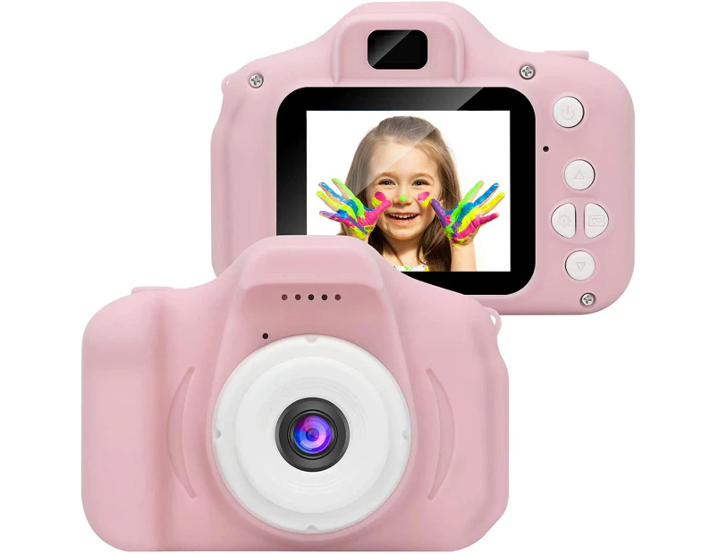 Kids Camera, Mini Rechargeable Kids Digital Camera Shockproof Video Camcorder Gifts for 3-8 Years Boys Girls, HD Video Screen for Kids