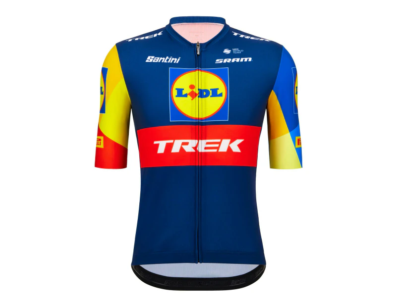 Santini Men's Lidl Trek 2023 Team Jersey - Blue