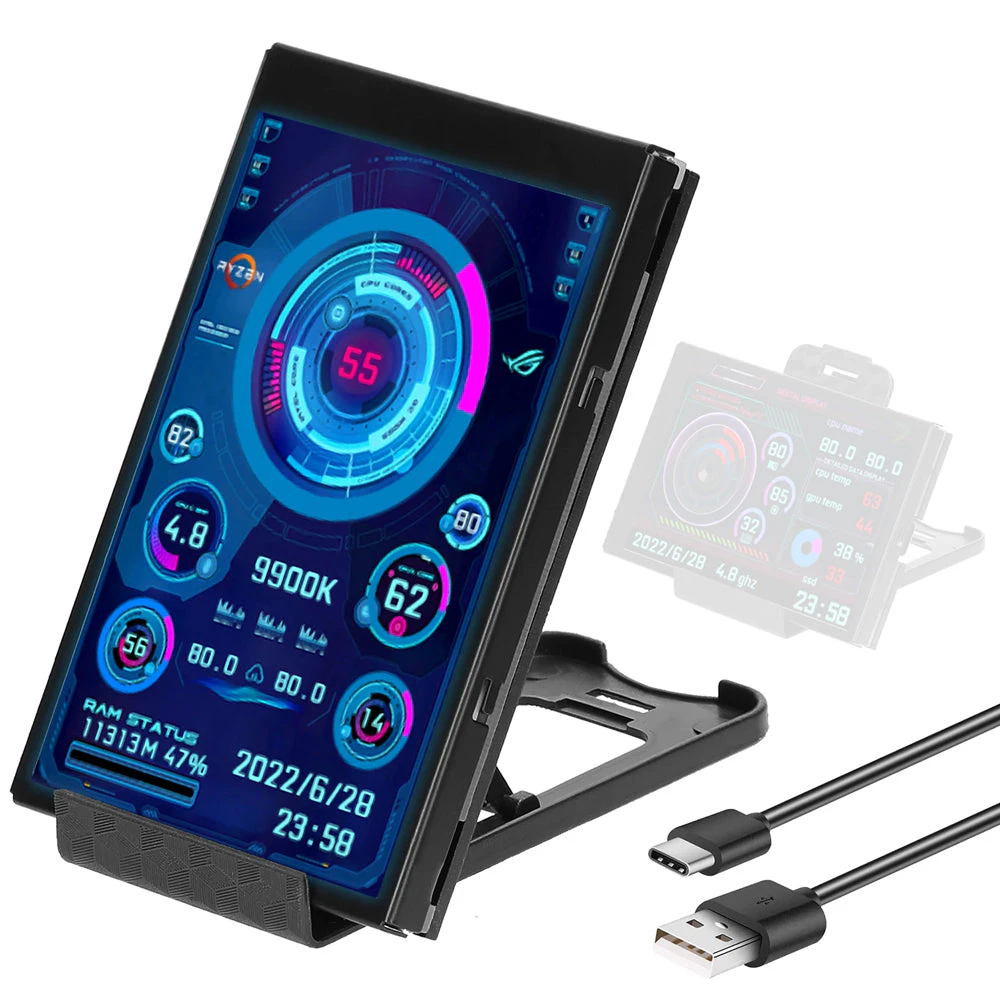 Hansona 3.5 Inch IPS Secondary Screen Computer HDD Monitor