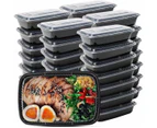 50 Pack 32 oz Meal Prep Containers with Lids - BPA Free, Microwave & Dishwasher Safe