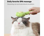 Hollypet Pet Grooming Brush for Hair Massage One-Click Shedding Button-Green