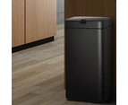 45L Sensor Rubbish Bin Black Automatic Touchless Trash Garbage Can Waste Kitchen