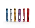 12ML Mini Perfume Bottle Atomizer Refillable Perfume Spray Bottle Portable Travel Aluminum Cosmetic Empty Spray Scent Pump Tools - Purple