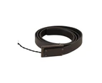 CNC Costume National Men Leather Belt with Logo Metal Buckle - Brown