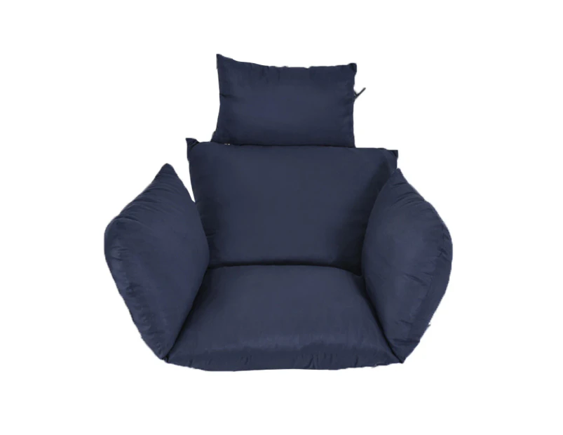 Outdoor Decor Hanging Swinging Egg Chair Cushion for Garden Home - Navy