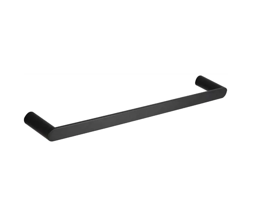 600mm Sleek Single Towel Rail (Black)