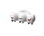 Smile Face Style Suction Toothbrush Holder Rack Wall Decor(White)