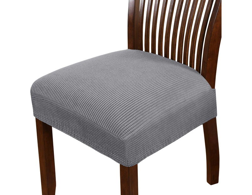 2pcs Dining Chair Seat Cover Stretch Spandex Chair Seat Covers Chair Seat Cushion Slipcovers for Dining Room Kitchen Chairs