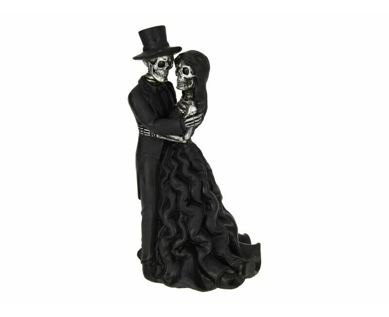 27cm Skeleton Wedding Couple Skull Ornament Figurine Statue Sculpture Halloween