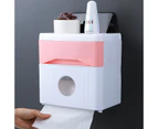 Wall Mounted Toilet Paper Roll Holder Bathroom Tissue Box Waterproof Dispenser