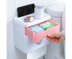 Wall Mounted Toilet Paper Roll Holder Bathroom Tissue Box Waterproof Dispenser