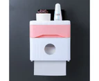 Wall Mounted Toilet Paper Roll Holder Bathroom Tissue Box Waterproof Dispenser