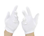 Solid Color Coin Jewelry Silver Inspection Cotton Lisle Soft Protective Gloves