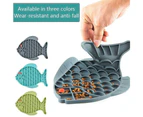 Pet Slow Feeder Dog Lick Mat Fun Alternative To Slow Feeder Dog Bowls, Snuffle Mat & Dog Bowls Fish-shaped Slow Food Bowl