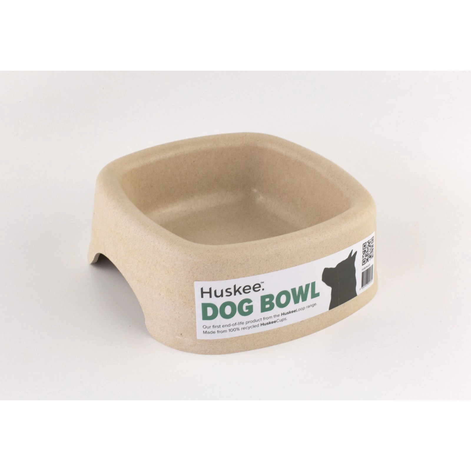 Huskee Portion Control Training Aid Dog Bowl Natural