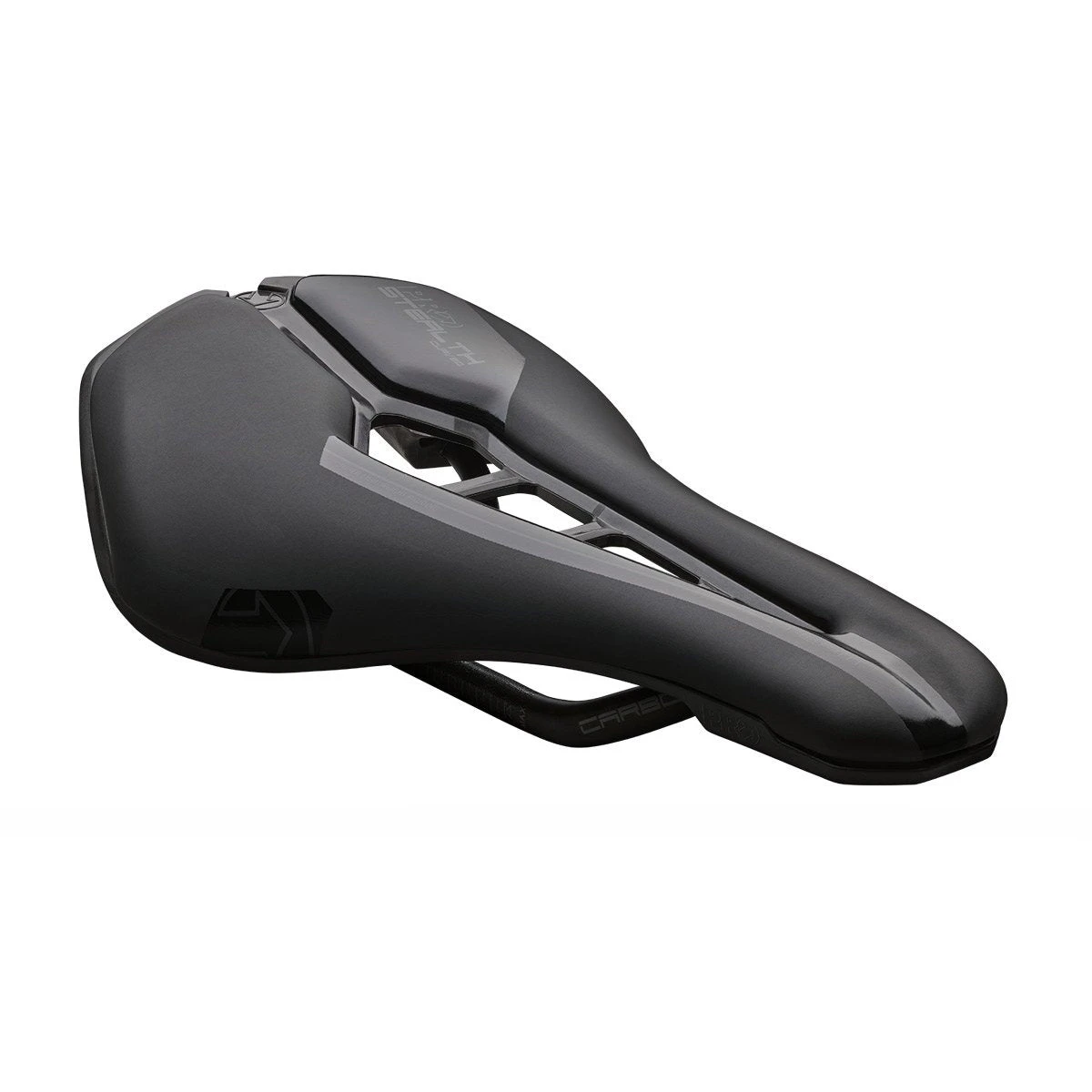 PRO Stealth Curved 142mm Carbon Rail Saddle Black - Black