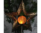 Retro Solar Wind Chime Lights For Garden Party Outdoor Decoration Crafts Gift Free Bonus Customized Bag-Style 3:Star Moon shape