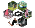 Aerial Yoga Swing, Aerial Silks Yoga Hammock, Antigravity Yoga Swing Set Extension Straps Daisy Chains & O-Ring, Flying Yoga Trapeze,