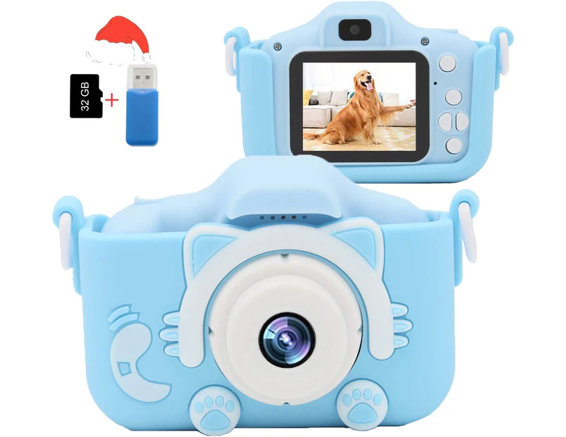 Kids Camera for Girls Boys, HD 2.0 Inches Screen Child Selfie Video Camera Digital Camcorder Toys Gift for 3 4 5 6 7 8 9 10 Years Old Starter Children with