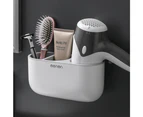 Bathroom Hair Dryer Rack Hair Dryer Holder Waterproof Toothbrush Storage Holder Bathroom Shelf