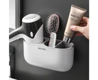 Bathroom Hair Dryer Rack Hair Dryer Holder Waterproof Toothbrush Storage Holder Bathroom Shelf