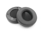 2Pcs Faux Leather Memory Foam Replacement Ear Pads Earmuff for Razer ManO'War 7.1 Headphones Black