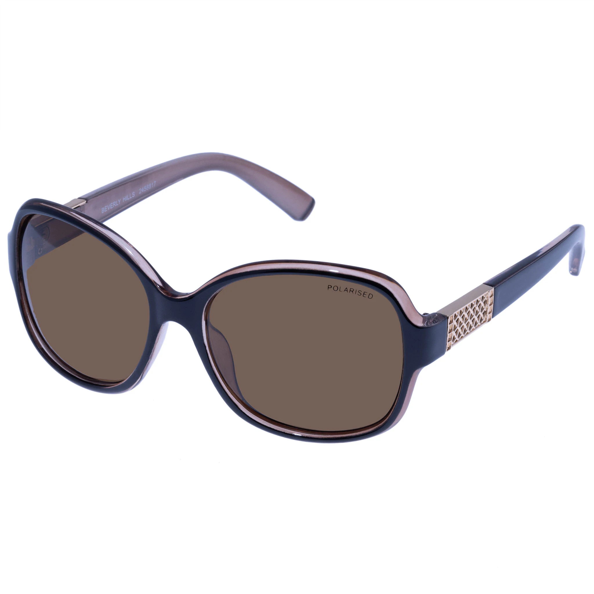 Cancer Council Female Beverly Hills Black Malt Wrap Sunglasses