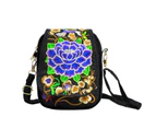 Ethnic Handmade Embroidery Flower Crossbody Bag Purse Travel Shoulder Bags Phone Pouch with Floral Design for Women-shape-red peony