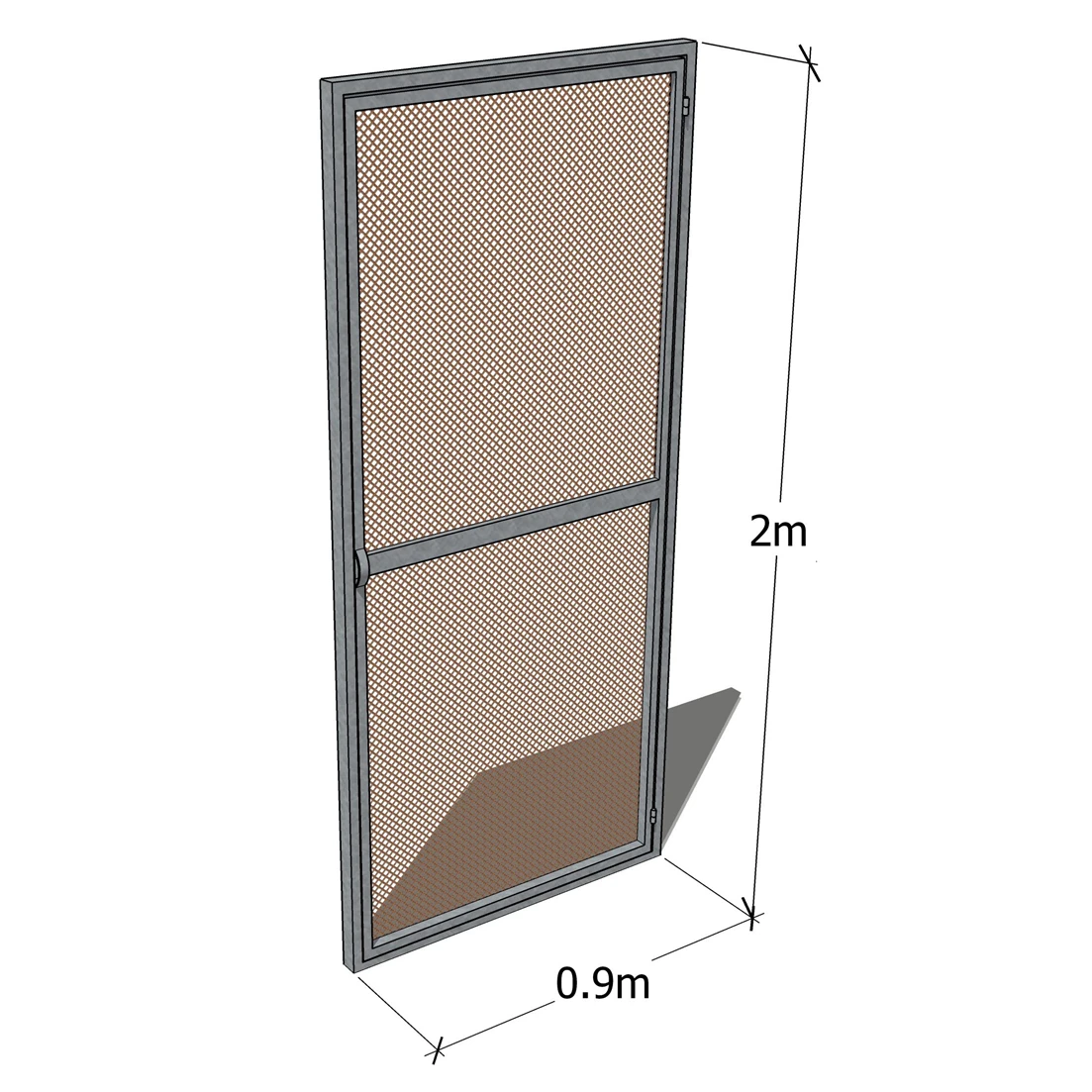 Single Metal Door for Tunnel Greenhouse