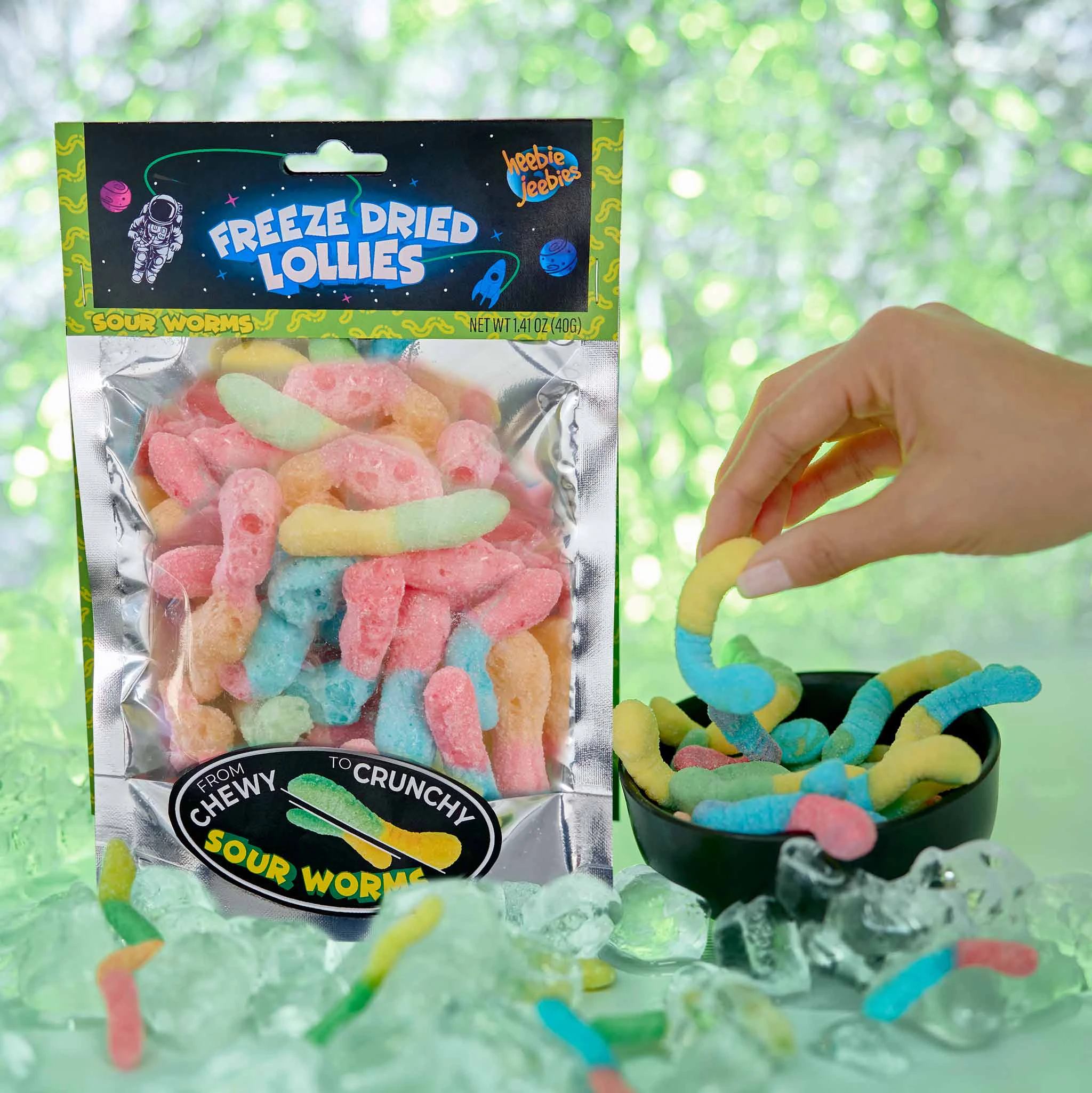 Freeze Dried Sour Worms