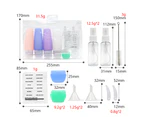 14Pcs Silicone Leakproof Travel Bottles Set for Toiletries Shampoo Lotion Dispensing Bottle