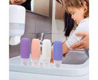 14Pcs Silicone Leakproof Travel Bottles Set for Toiletries Shampoo Lotion Dispensing Bottle