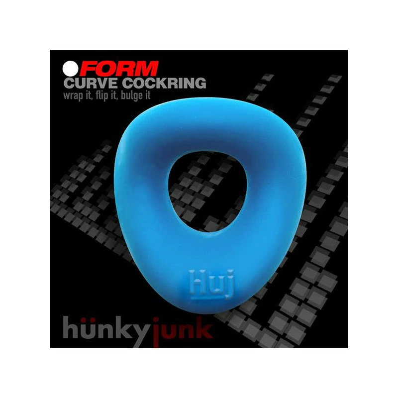 Oxballs Hunkyjunk Form Cockring - Teal Ice