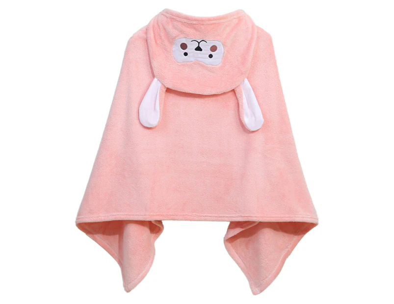 Girls' High-Grade Children'S Hooded Towel, Soft Cotton, Is Very Suitable For Use In Bathrooms,Pink,70*140Cm