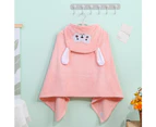 Girls' High-Grade Children'S Hooded Towel, Soft Cotton, Is Very Suitable For Use In Bathrooms,Pink,70*140Cm