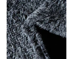 Gioia Casa Tie Dye Shaggy Microfibre Throw Blanket - Charcoal