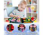 Busy Board Montessori Toys for 1 2 3 4 Year Old Boys & Girls Gifts  Educational Travel Toys, Preschool Activities Learning Alphabet Count Fine Motor Skills