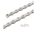 9/10/11/12 Speed Steel Road Bike Chain Anti Corrosion Rust-proof Impact Resistant Bicycle Chain Bike Supplies - Silver 10