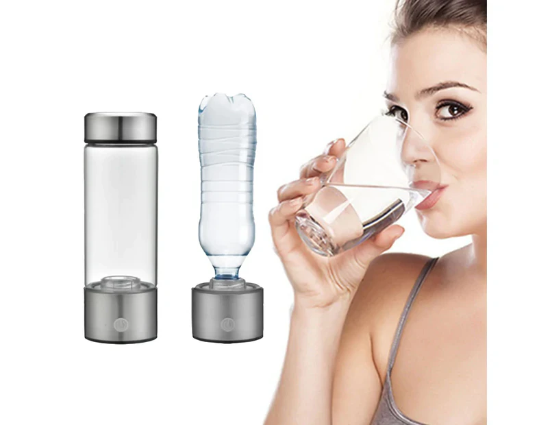 450ml Hydrogen-rich Water Ionizer Generator Bottle Cup USB Portable Mug